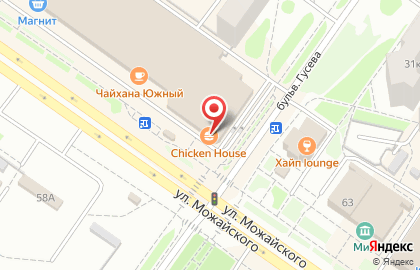 Ресторан быстрого питания Chicken House на улице Можайского на карте