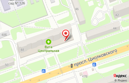 Магазин овощей и фруктов на проспекте Циолковского на карте