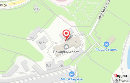 Отдельный пост 83 пожарной части на карте