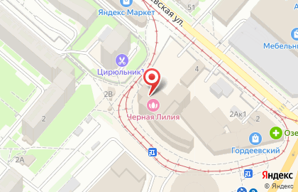 Левша на Гордеевской улице на карте