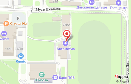 Аккумуляторный центр Автомотив на проспекте Строителей на карте