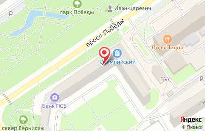 Банкомат АКБ РОСБАНК, филиал в г. Старом Осколе в Олимпийском микрорайоне на карте