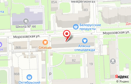 Магазин продуктов Йола-маркет на улице Розы Люксембург на карте