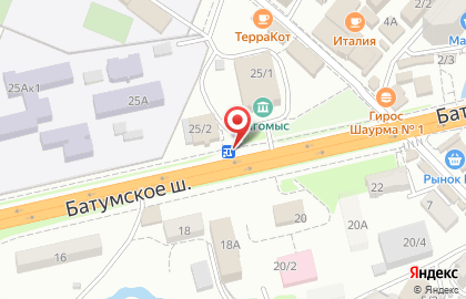 Автомагазин Элби в Лазаревском районе на карте