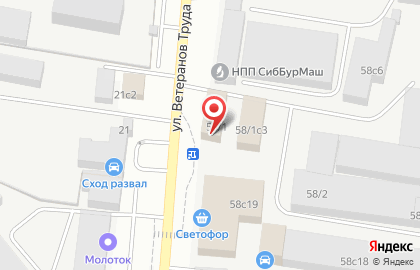 Кафе Лаззат на улице Ветеранов Труда на карте