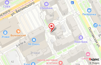 Торгово-монтажная компания Бриз-Комфорт на Полтавской улице на карте