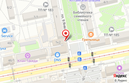 Салон мобильной связи Связной в Барнауле на карте