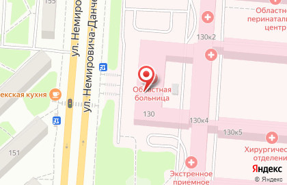 Новосибирская Областная Больница на улице Немировича-Данченко на карте