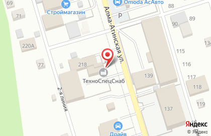 Группа компаний ТехноСпецСнаб на Алма-Атинской улице на карте