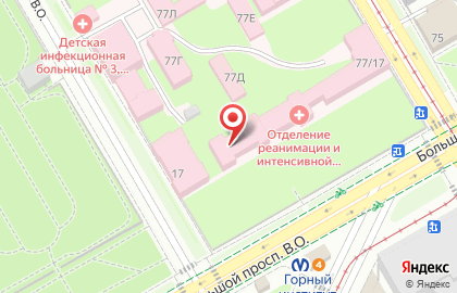 Амбулаторно-консультативное Отделение Детской Инфекционной Больницы # 3 на карте