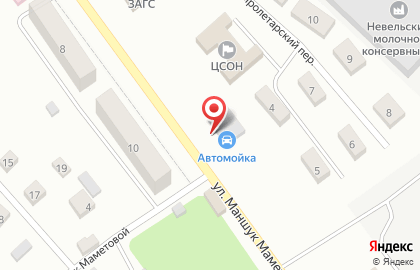 Автомойка в Пскове на карте