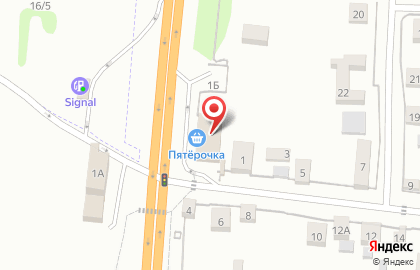Супермаркет Пятёрочка на Трактовой улице на карте