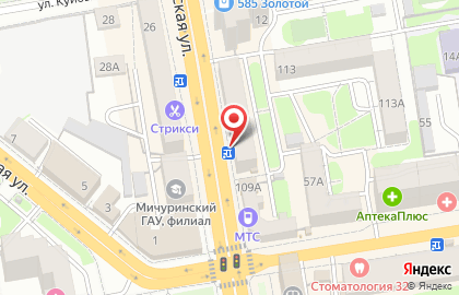 Почта Банк в Тамбове на карте