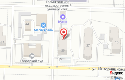 Адвокатский кабинет №555 на улице Интернационалистов на карте