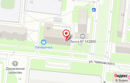 Служба доставки DPD на улице Чайковского на карте