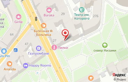 Копировальный центр RGB на метро Петроградская на карте