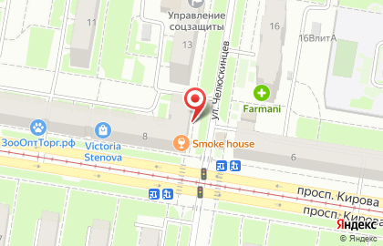 Магазин хозтоваров и косметики в Автозаводском районе на карте