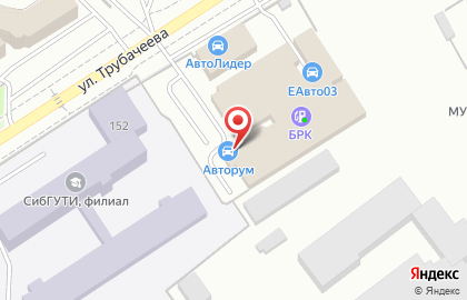 Автомагазин-автосервис Авторум в Октябрьском районе на карте