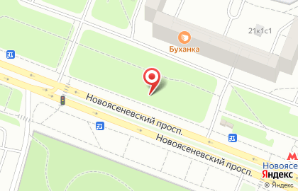 Киоск по продаже молочных продуктов, район Ясенево на Новоясеневском проспекте на карте
