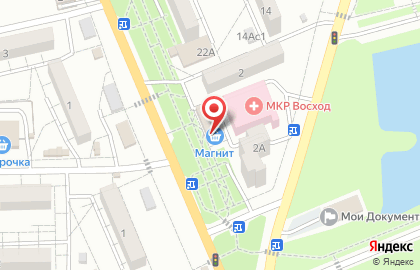 Универсам Магнит на Шоссейной улице на карте