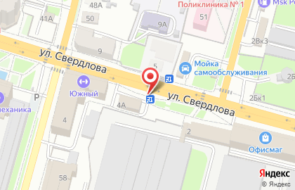 Киоск по продаже напитков на улице Свердлова на карте