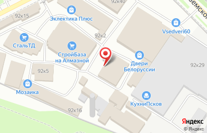 Магазин Стройкреп на улице Леона Поземского на карте
