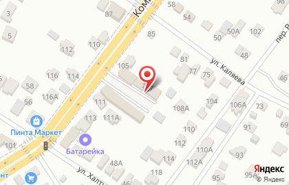 Интернет-магазин матрасов Family в Комиссаровском переулке на карте