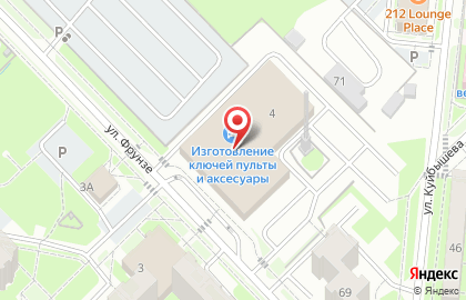Супермаркет Ашан на улице Фрунзе на карте