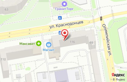 Студия флористики ЦветОК на улице Краснодонцев на карте