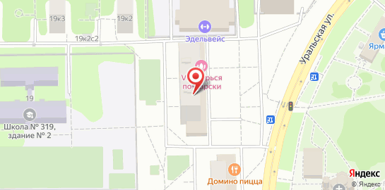 Автошкола Дилижанс на Уральской улице на карте