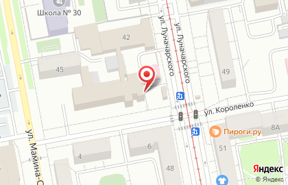 Гостиница Екатеринбургский на карте