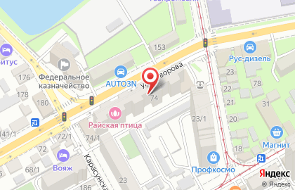 Всемирная служба доставки UPS на улице Суворова на карте