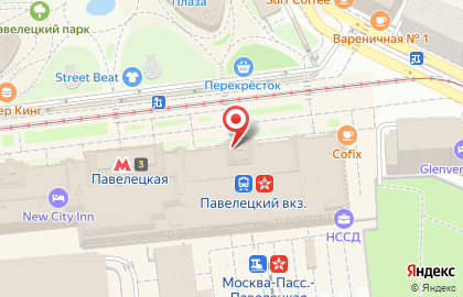 Кафе и киосков Стардог!s на Павелецкой площади на карте