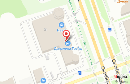 Автосалон Динамика Череповец на Октябрьском проспекте на карте