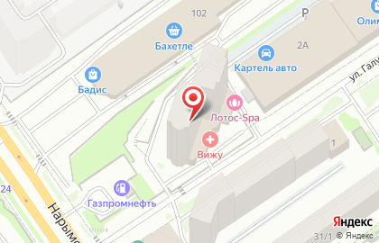 5 Avenue на улице Галущака на карте