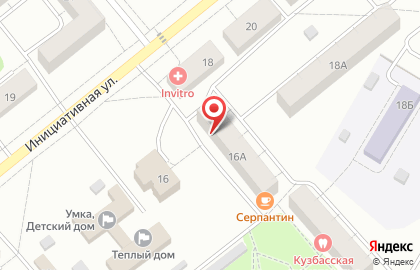 Универсам Бегемаг на Инициативной улице, 16а на карте
