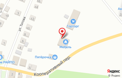 Супермаркет Пятёрочка в Рязани на карте