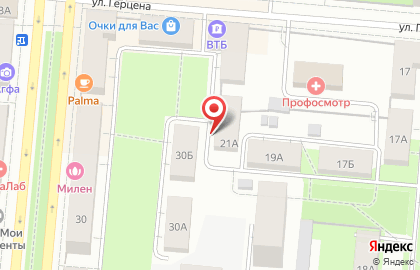 Частный детский сад Мишутка на улице Герцена на карте