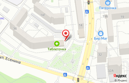 Салон оптики Таблеточка на улице Есенина на карте