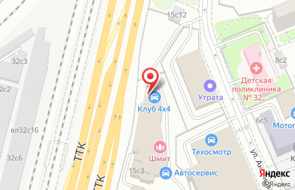 Автосервис Club 4х4 на улице Антонова-Овсеенко на карте