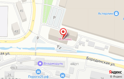 Анюта на Бородинской улице на карте