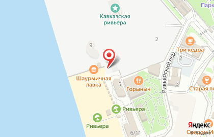 Киоск напитков и закусок на карте