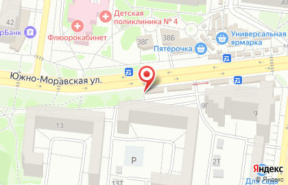 Ногтевая студия на Южно-Моравской улице на карте