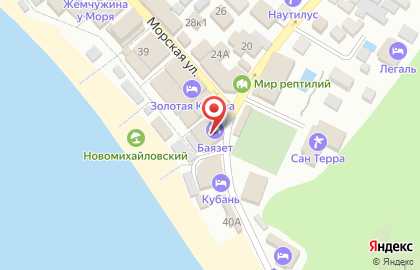 Гостиница Баязет на Морской улице на карте
