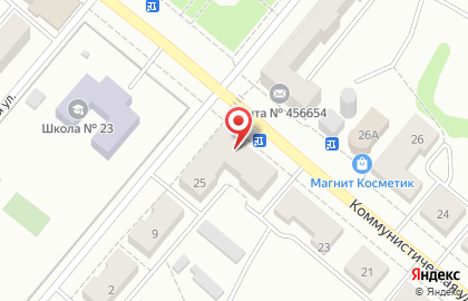 Пекарня-кондитерская Хлеберев на Коммунистической улице на карте