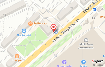 Шоурум Brand Shop на проспекте Энтузиастов на карте