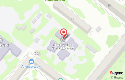 Детский сад №4 на улице Энтузиастов на карте