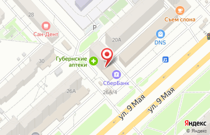 Восточно-Сибирский банк Сбербанка России на улице 9 Мая, 24 на карте