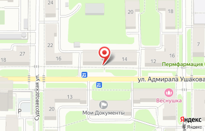 Мини-маркет Пив & ко на улице Адмирала Ушакова на карте