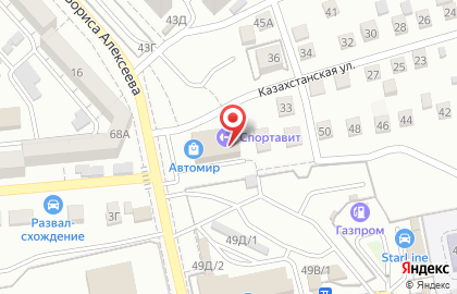 Магазин автозапчастей в Астрахани на карте